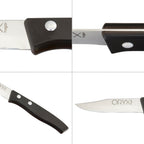 Cuchillo aspen mondador hoja acero inoxidable 8 cm negro