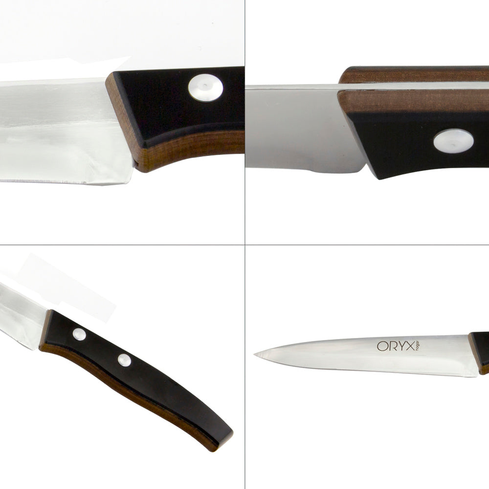 Cuchillo aspen verduras hoja acero inoxidable 15 cm negro