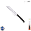 Cuchillo aspen santoku hoja acero inoxidable 17 cm negro