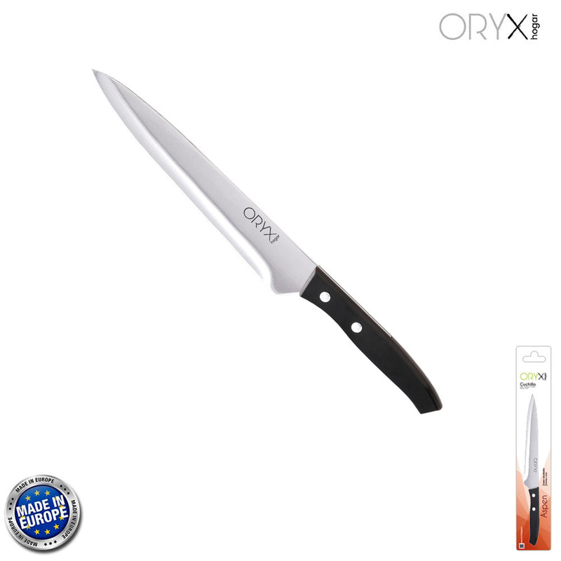 Cuchillo aspen cocinero / chef hoja acero inoxidable 20 cm. negro