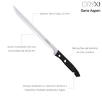Cuchillo aspen jamonero hoja acero inoxidable 25 cm negro