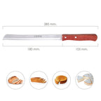 Cuchillo montana panero hoja acero inoxidable 18 cm mango madera