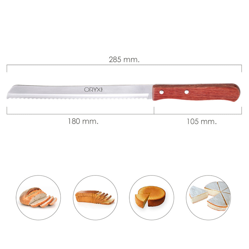 Cuchillo montana panero hoja acero inoxidable 18 cm mango madera