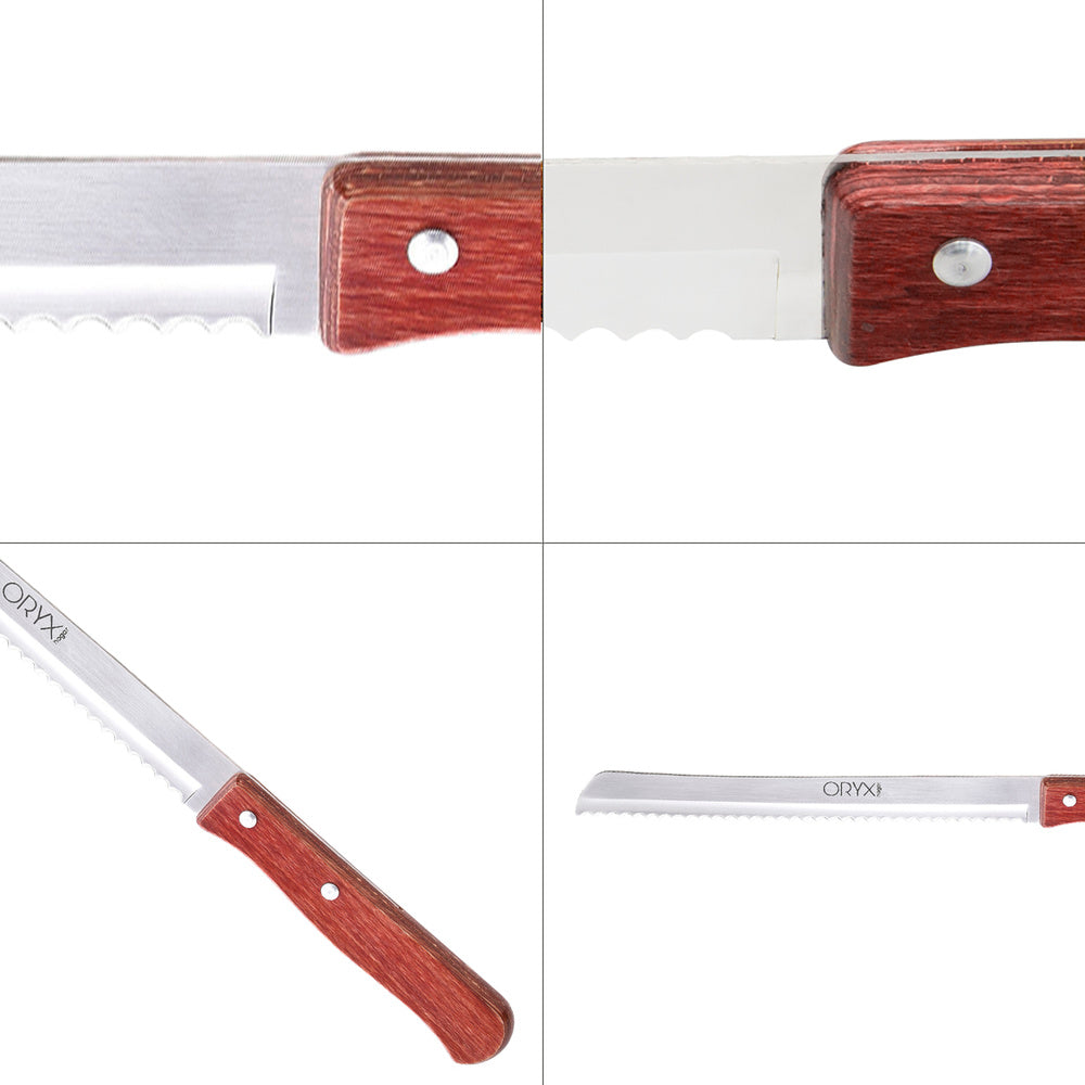 Cuchillo montana panero hoja acero inoxidable 18 cm mango madera