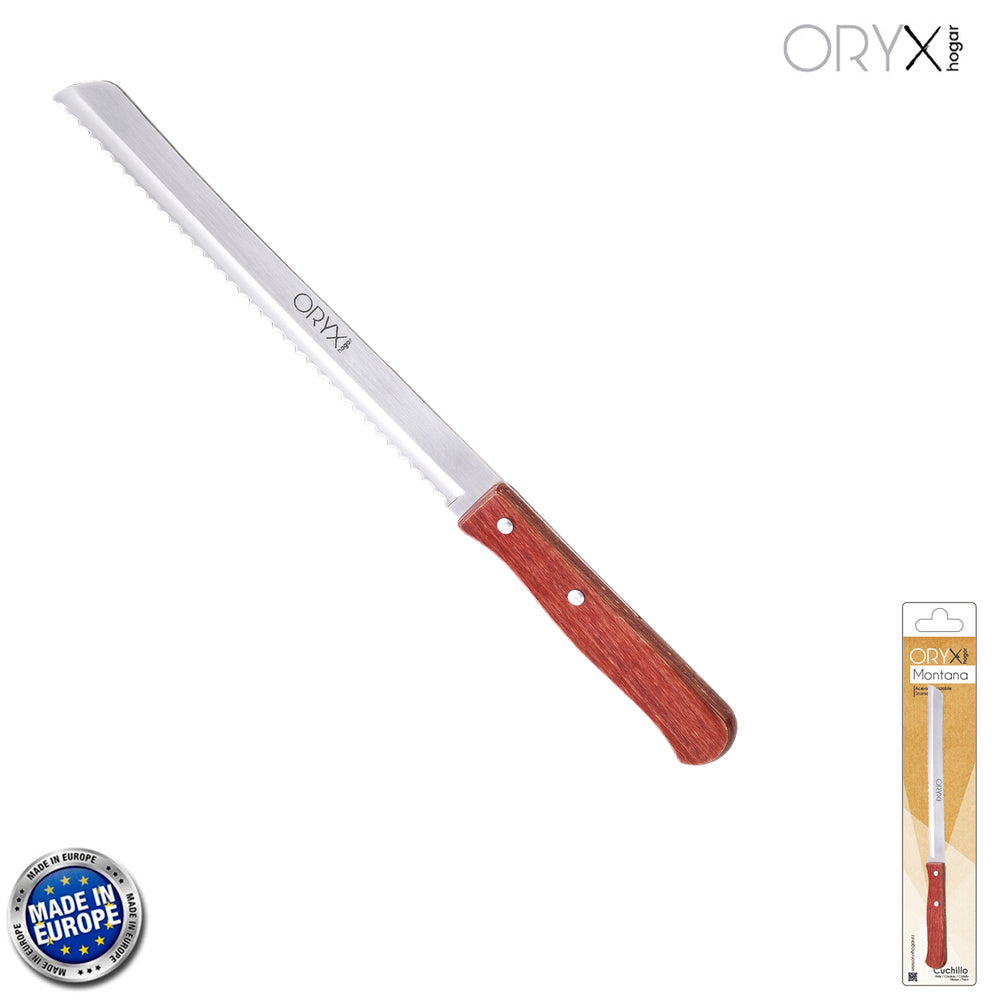 Cuchillo montana panero hoja acero inoxidable 18 cm mango madera