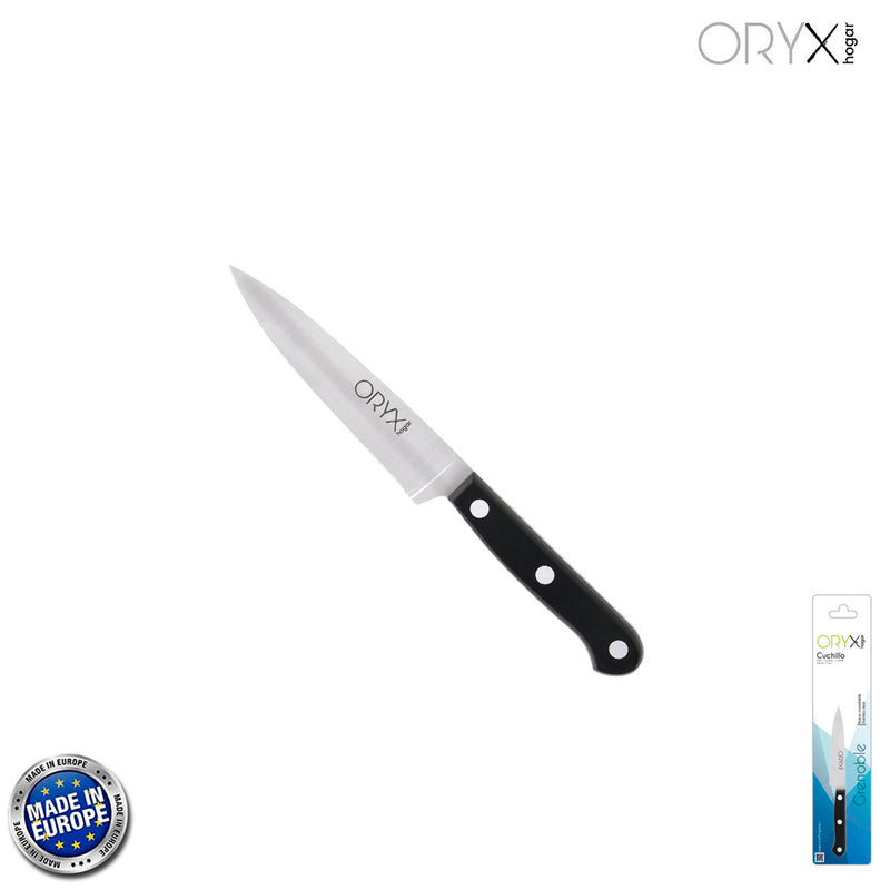 Cuchillo grenoble patatero puntilla hoja acero inoxidable 11 cm. negro