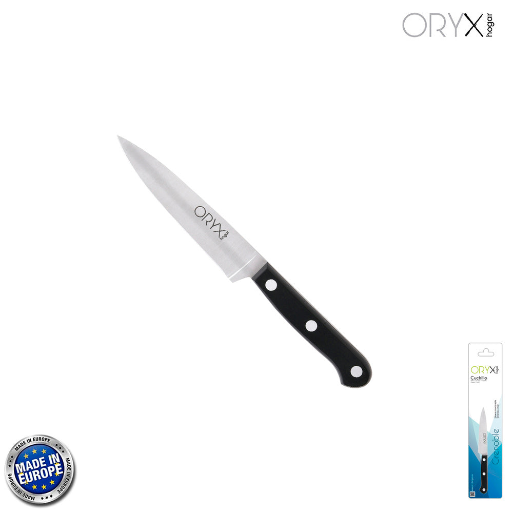 Cuchillo grenoble cocina hoja acero inoxidable 13 cm negro