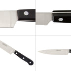 Cuchillo grenoble verduras hoja acero inoxidable 15 cm negro