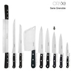 Cuchillo grenoble verduras hoja acero inoxidable 15 cm negro
