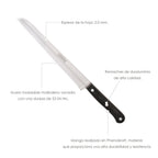Cuchillo grenoble panero hoja acero inoxidable 20 cm negro