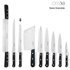 Cuchillo grenoble panero hoja acero inoxidable 20 cm negro