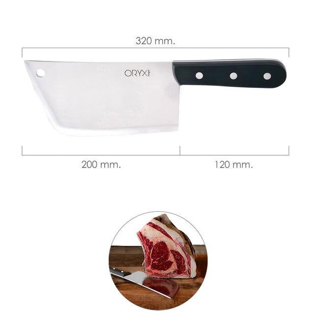 Piqueta grenoble hoja acero inoxidable 20 cm. negro