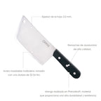 Piqueta grenoble hoja acero inoxidable 20 cm negro