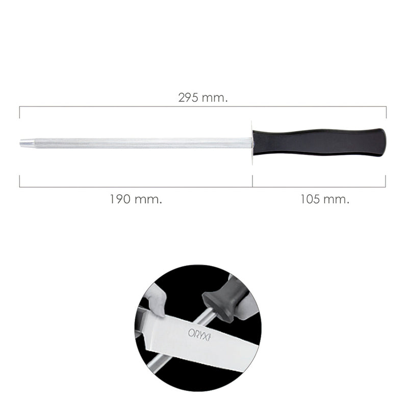 Chaira afiladora grenoble 19 cm. negro