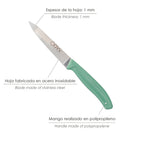Cuchillo nuuk mondador hoja acero inoxidable 9 cm colores surtidos (blíster 3 piezas)