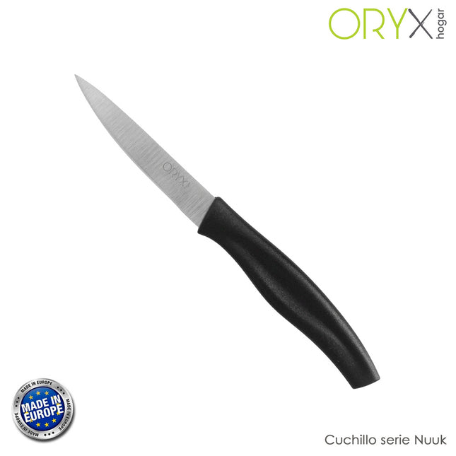 Cuchillo nuuk mondador hoja acero inoxidable 9 cm. negro (1 unidad)