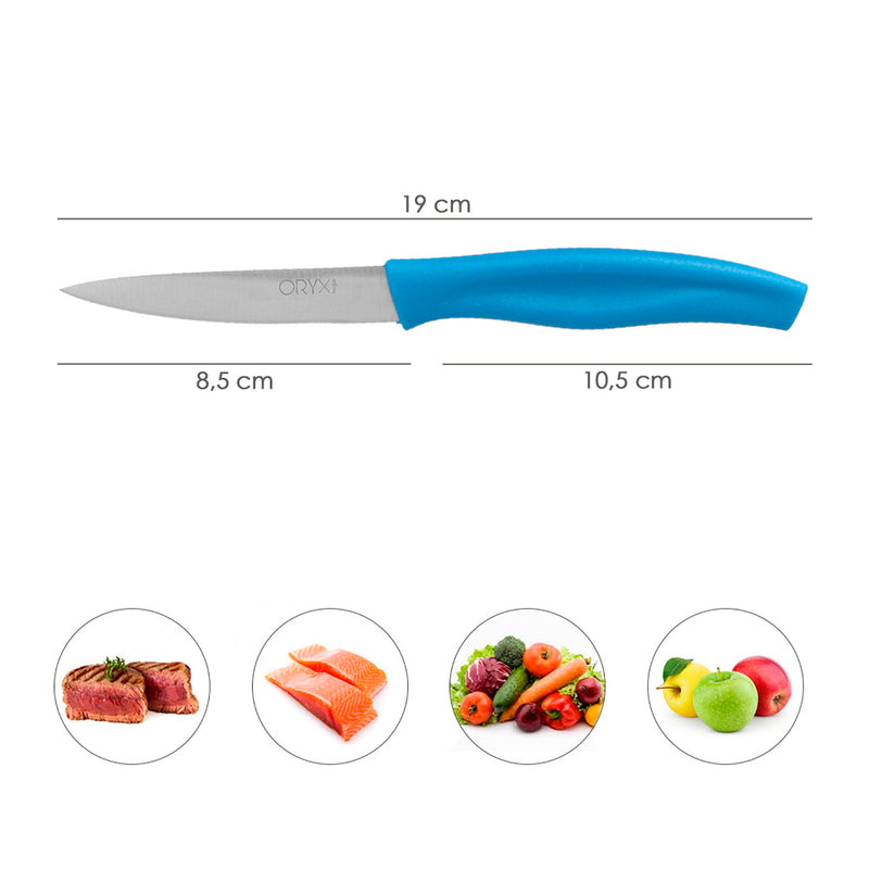 Cuchillo nuuk mondador hoja acero inoxidable 9 cm. azul (1 unidad)