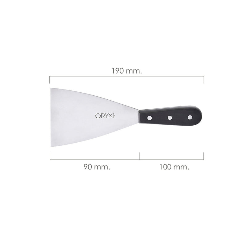 Espatula cocina grenoble acero inoxidable 9 cm. negro