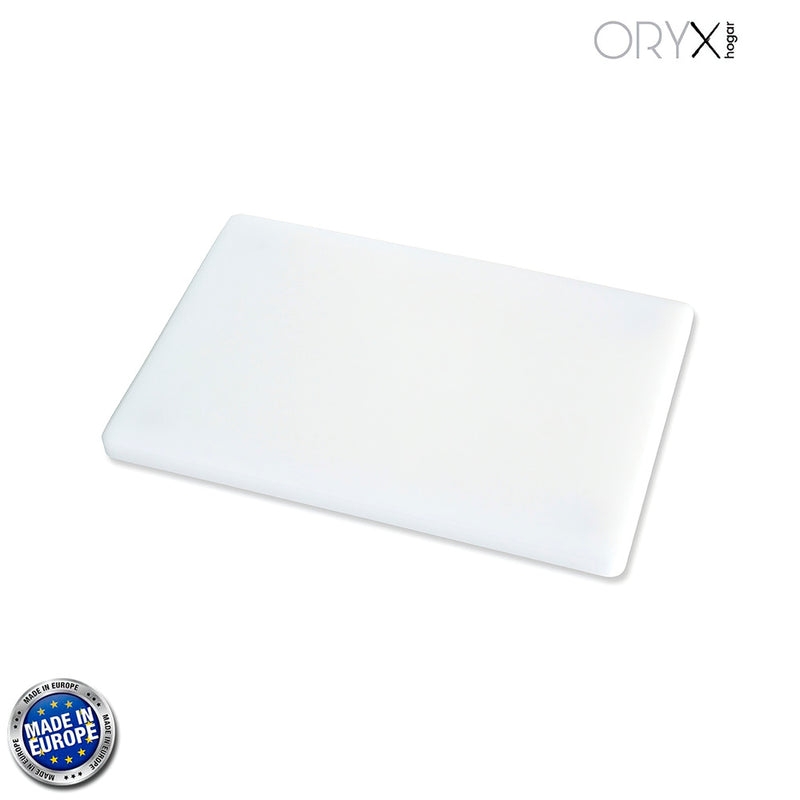 Tabla cortar polietileno 30x20x1,5 cm.  color blanco