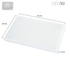 Tabla cortar polietileno 35x25x1,5 cm  color  blanco