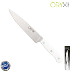 Cuchillo husky verduras 15 cm hoja acero inoxidable, cuchillo verduras, cuchillo cortar verduras mango ergonómico blanco