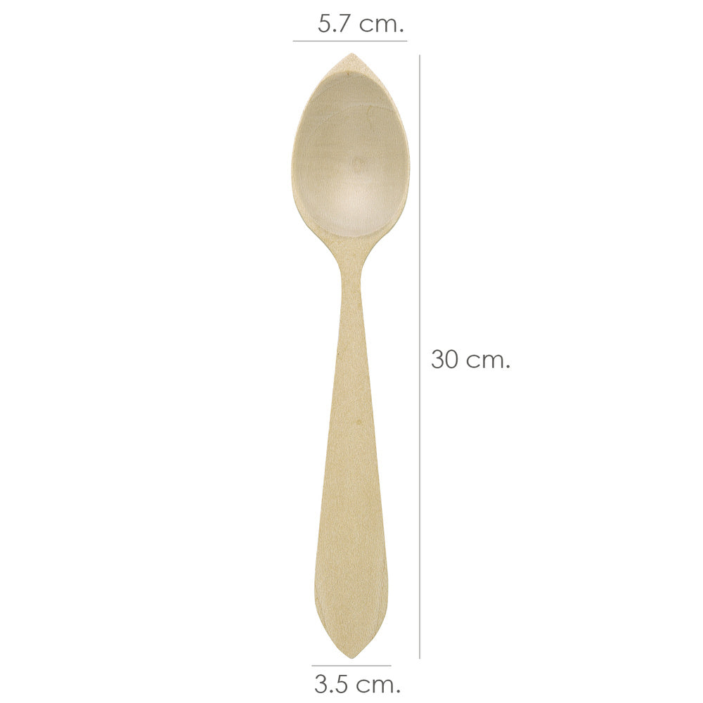 Oryx 30 cm Wooden Cooking Serving Spoon