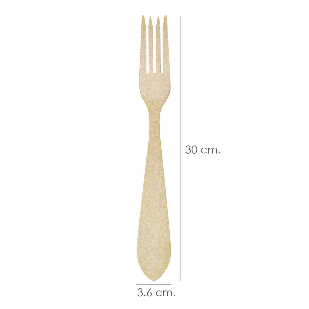 Oryx 30 cm wooden kitchen fork