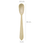 Colher de cozinha alemã feita em madeira de órix, 30 cm