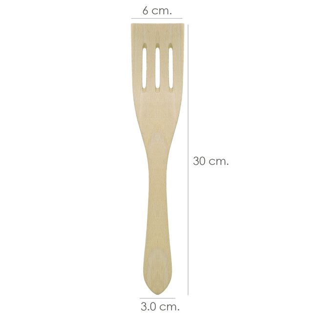 Pala cocina madera con ranuras oryx 30 cm