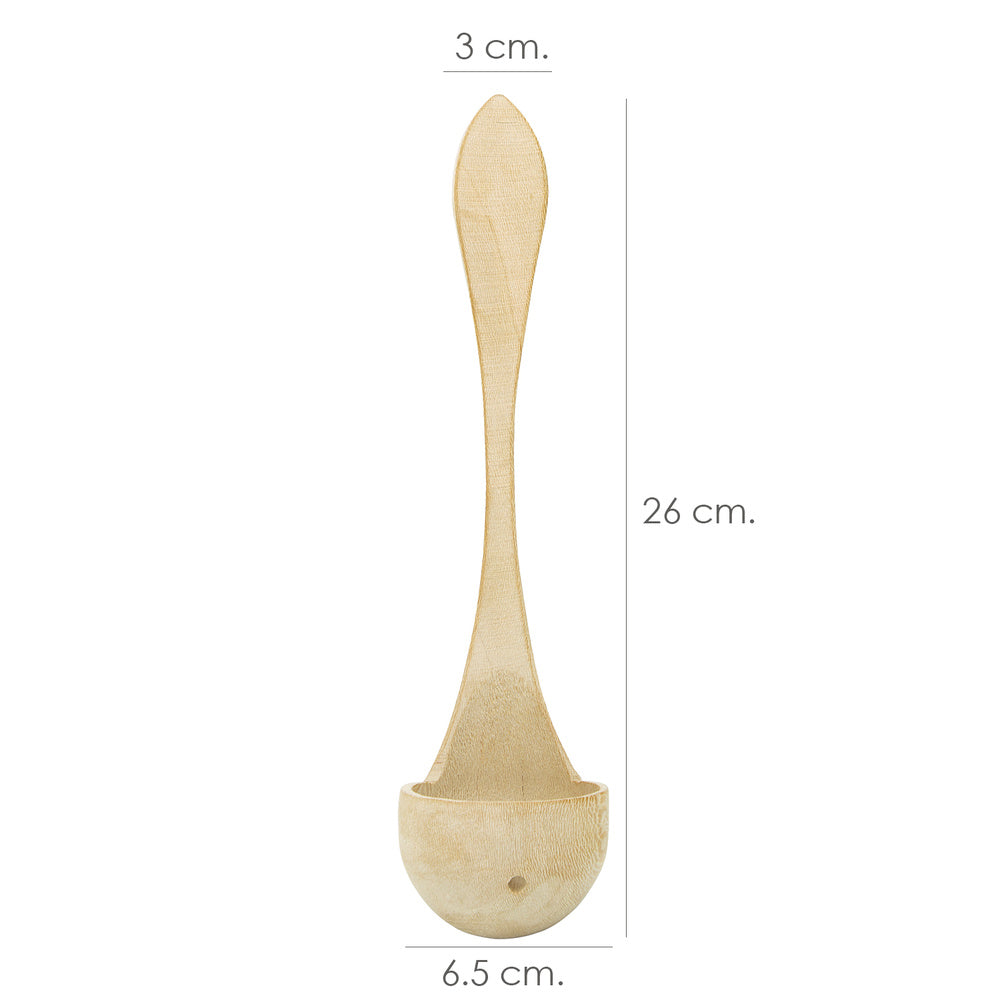 Wooden olive strainer with holes Oryx 26 cm