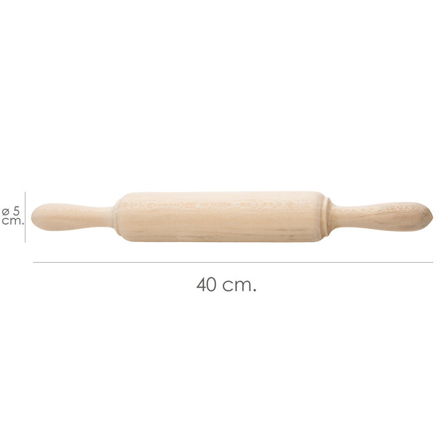 Rodillo amasar madera oryx 40 cm