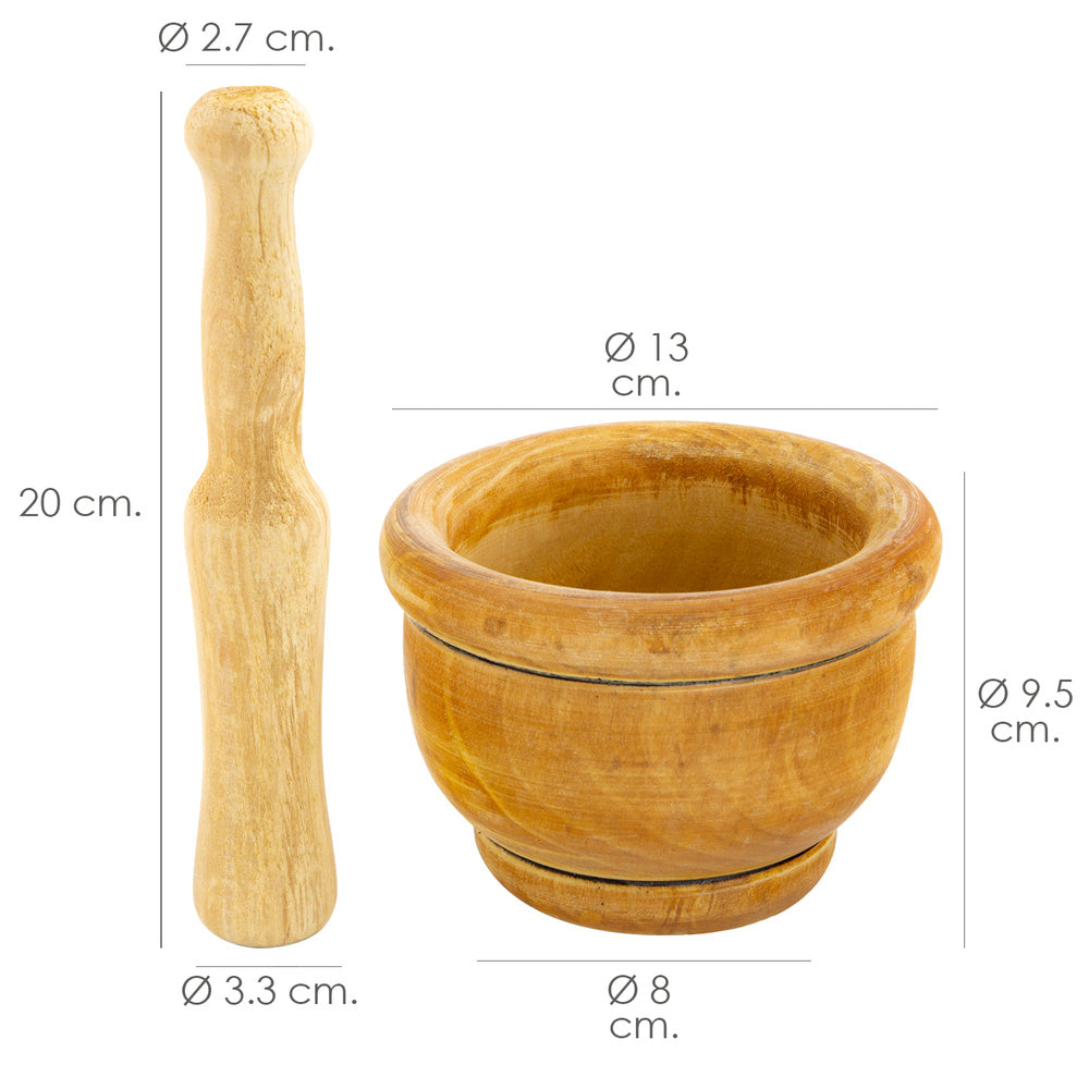 Wooden mortar kitchen oryx ø 14 cm