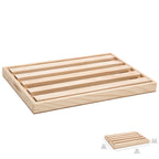 Tabla corta pan madera con recoge migas oryx 32 x 22 cm