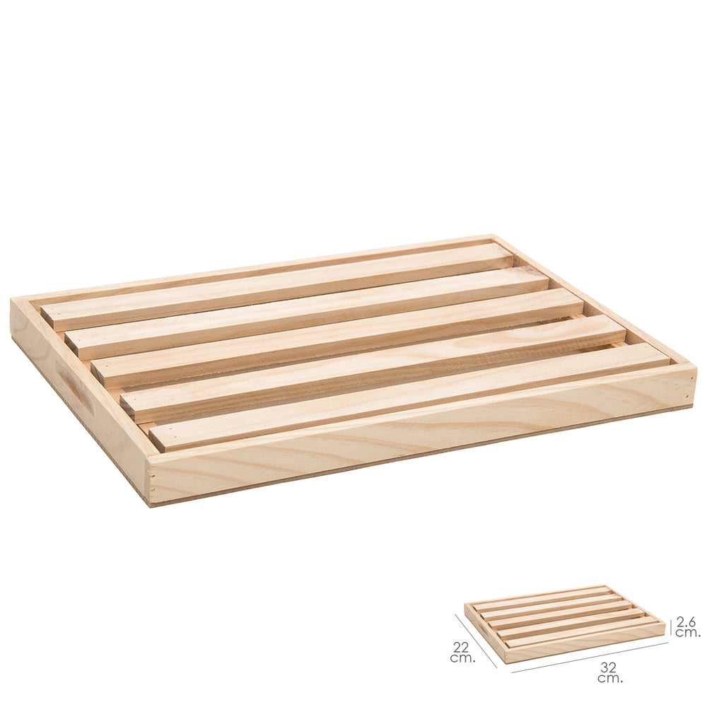 Small wooden breadboard with Oryx crumb tray 32 x 22 cm
