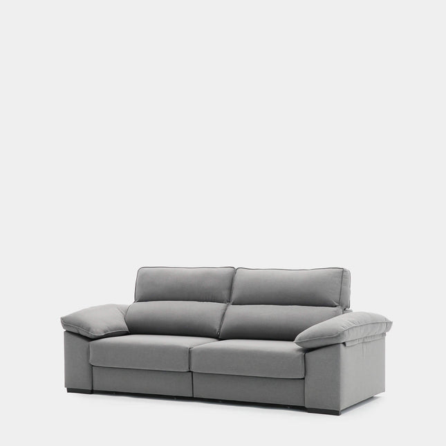 Sofá 3 Plazas Con Asientos Deslizantes | Gris Antracita