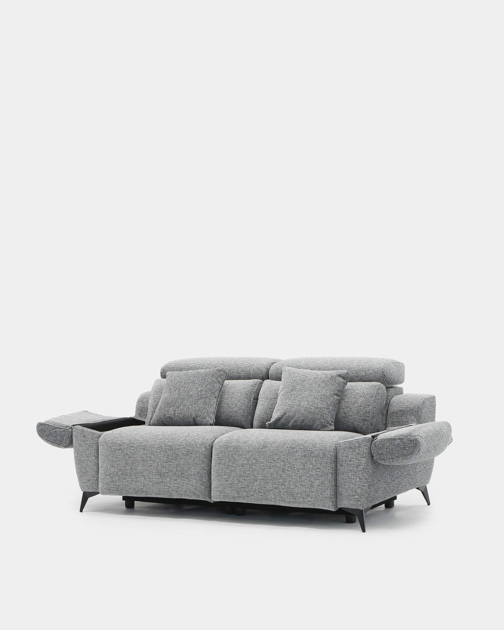 Sofá Erika 2 plazas relax compacto para salón pequeño | gris