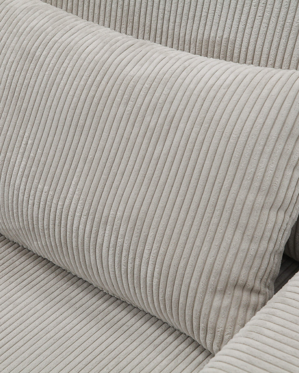 3-seater sofa | beige stain-resistant with pouffe included