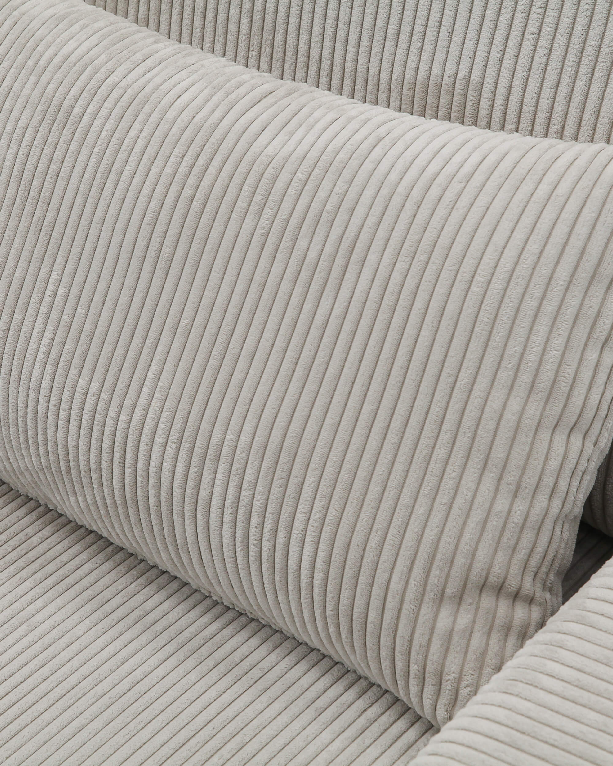 3-seater sofa | beige stain-resistant with pouffe included