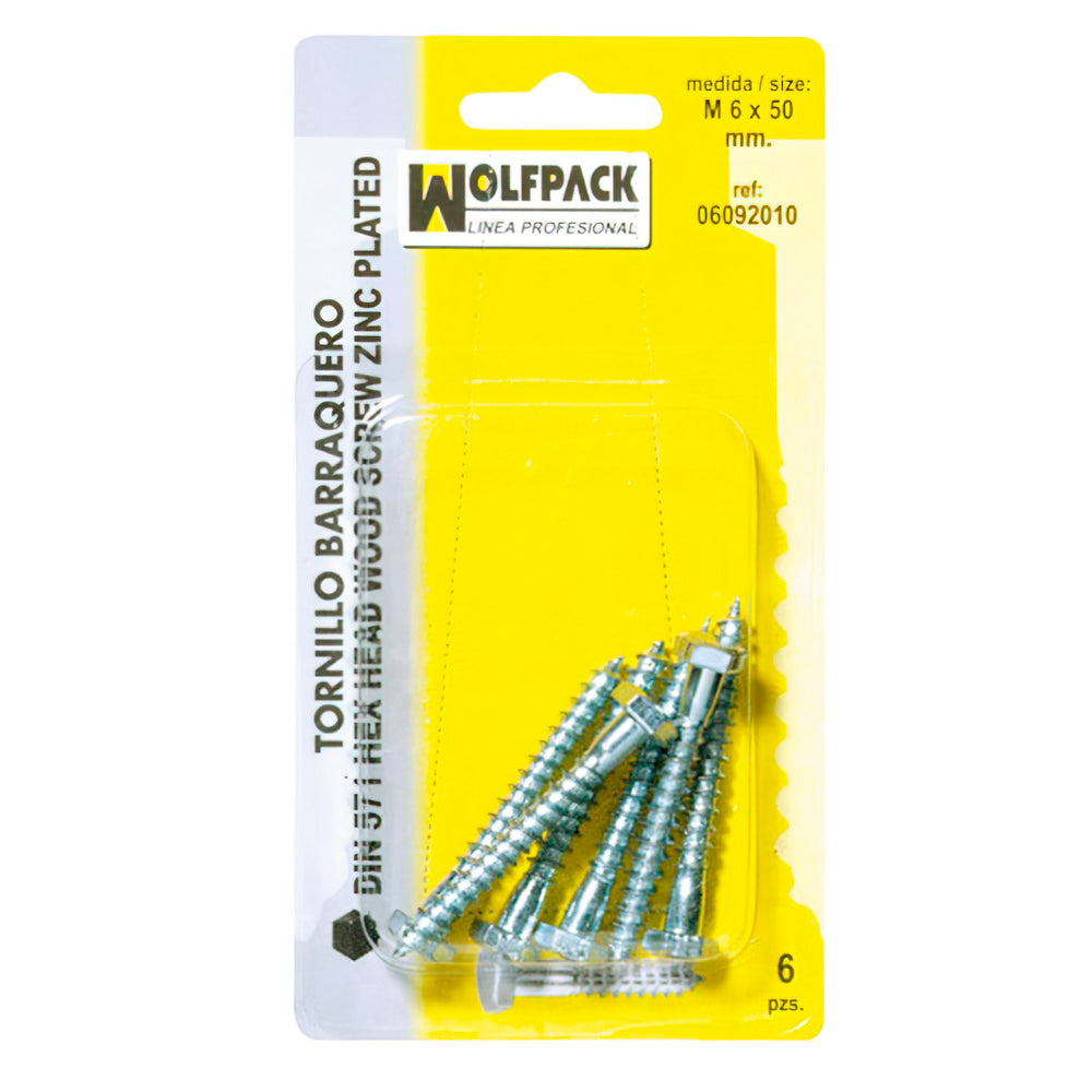 Lag screw DIN571 8x60 mm (5 pieces)