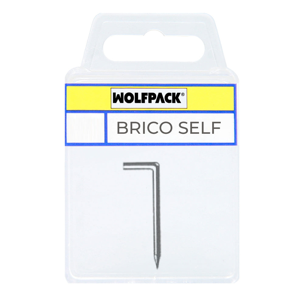 Zinc-plated iron eyelets 17x40 mm brico self 15 units