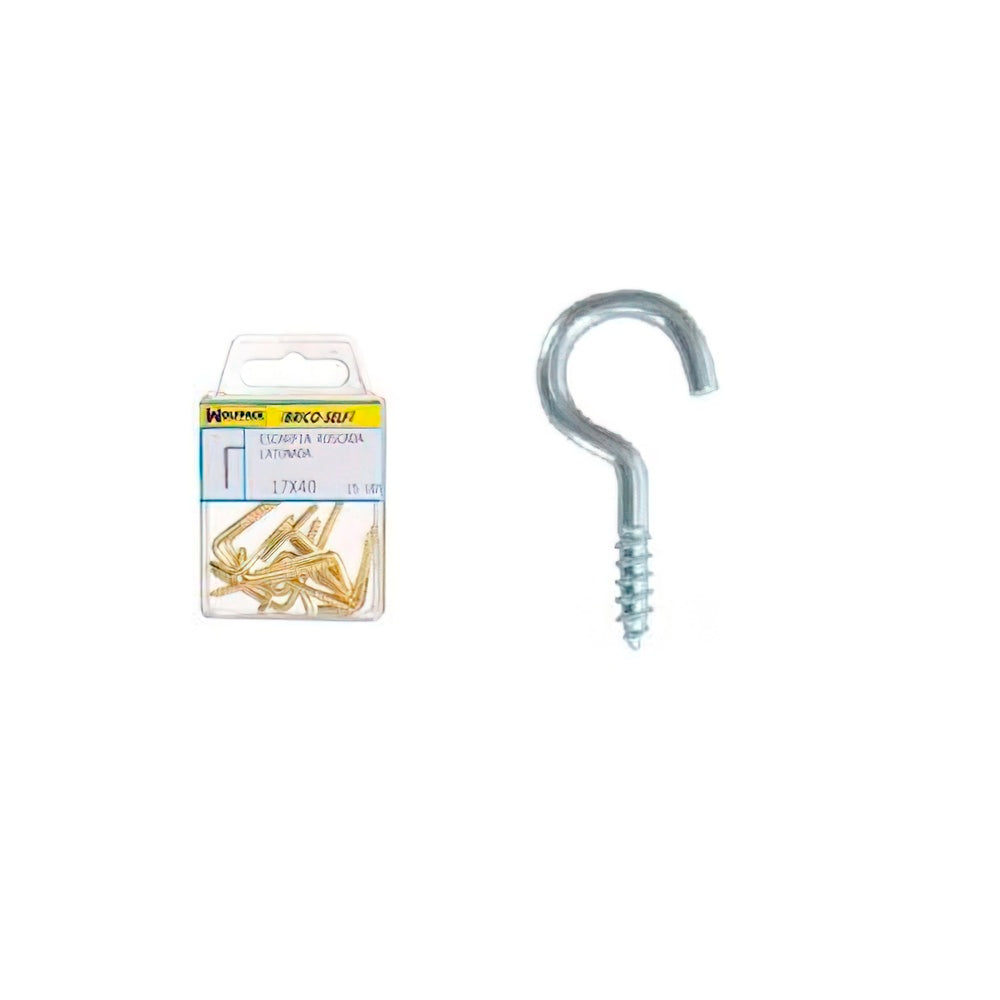 Hembrilla abierta zincada 16x30 mm 22 unidades