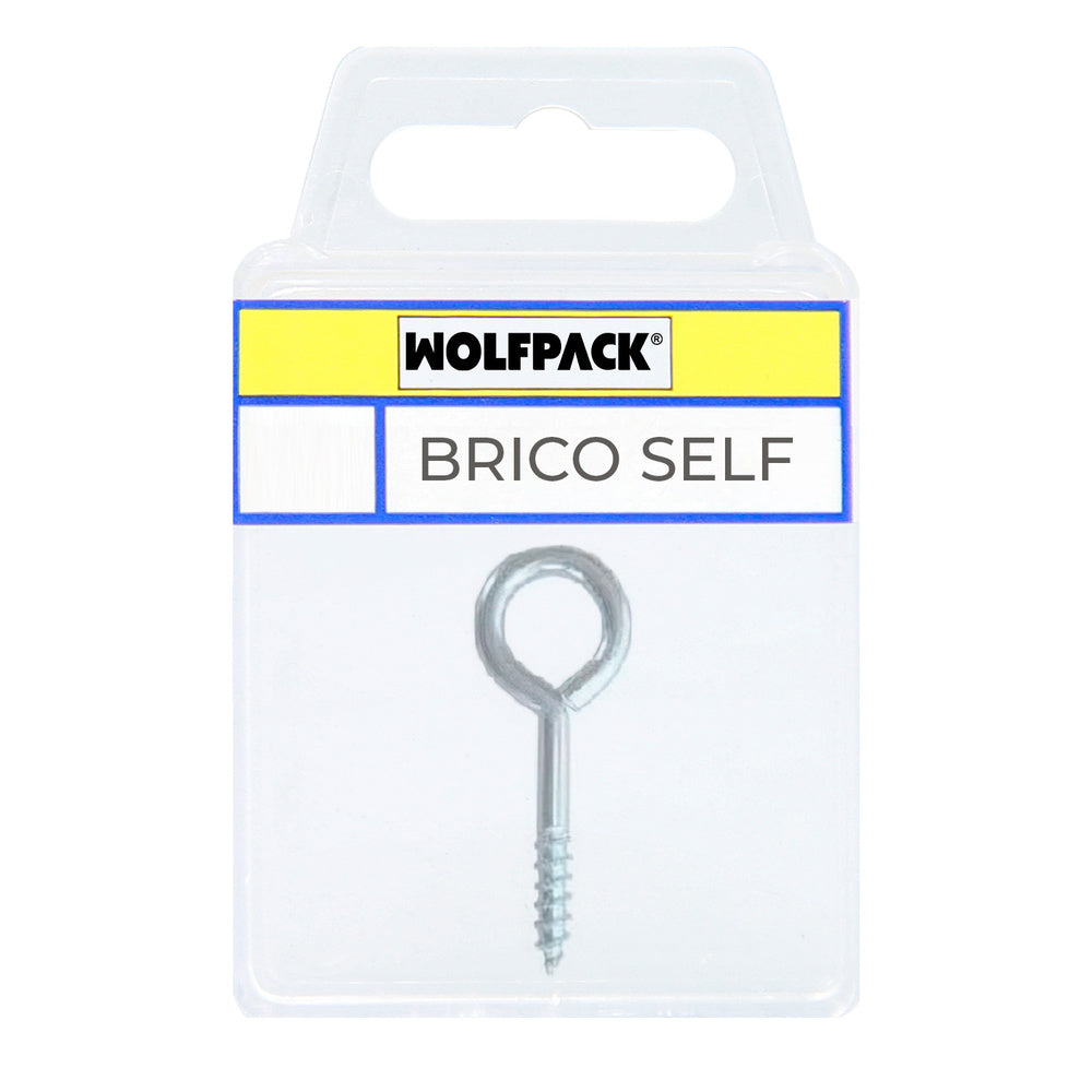 Closed screw eye zinc plated 17x40 mm 18 units