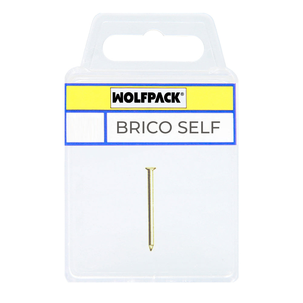 Conical brass-plated steel point 2.00x30 mm 40 units