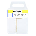 Alcayatas rosca latonada 17x40 mm brico self 15 unidades