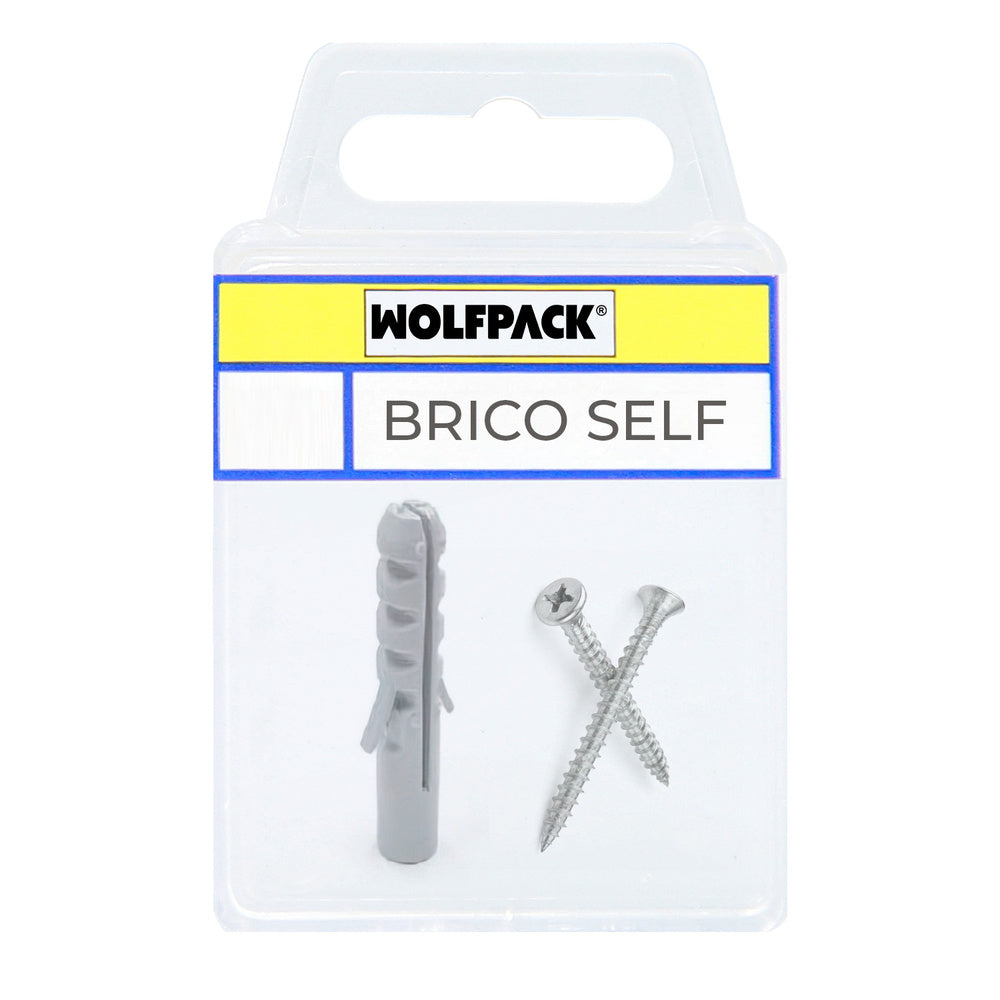 Anchor plug no. 5 with flat-head zinc-plated screws 3.5x30 mm, 12 units
