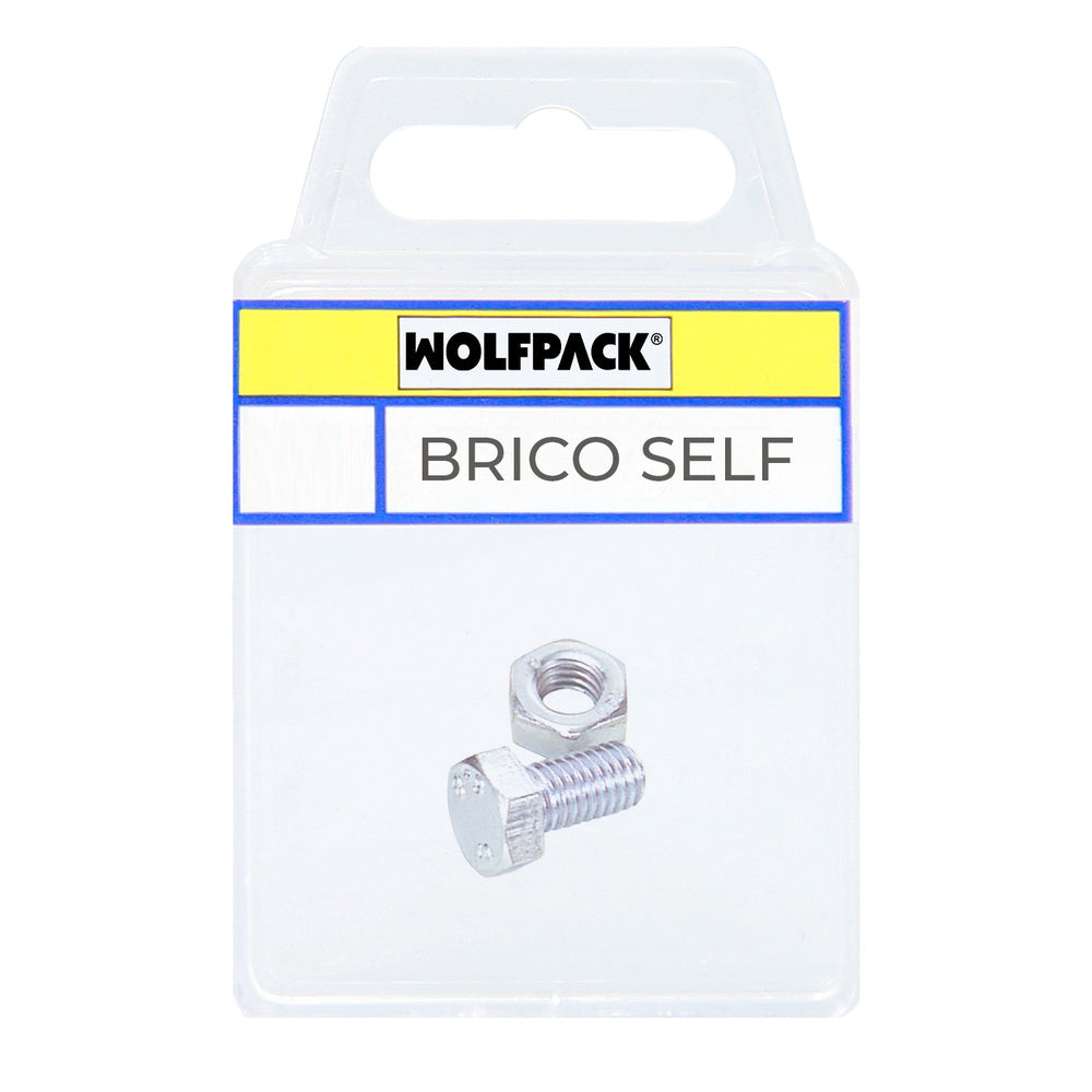 Hex head bolt galvanized M6 x 30 mm 6 units