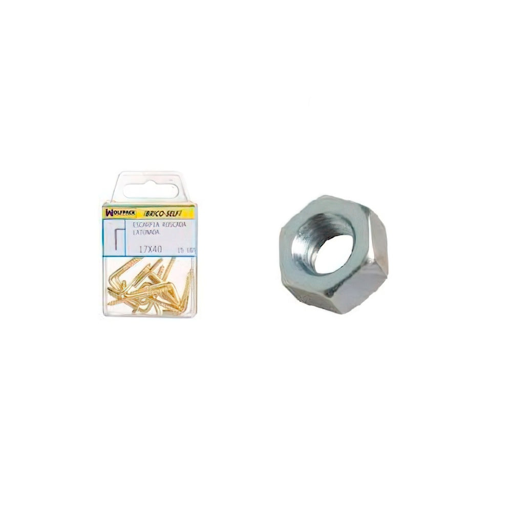 Tuerca hexagonal zincada m6  (30 unidades)