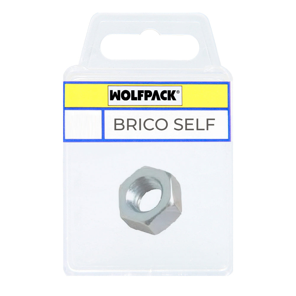 Hexagonal zinc-plated nut M6 (30 units)