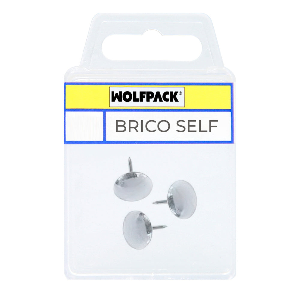 Nickel-plated thumb tacks no. 10 (25 units)