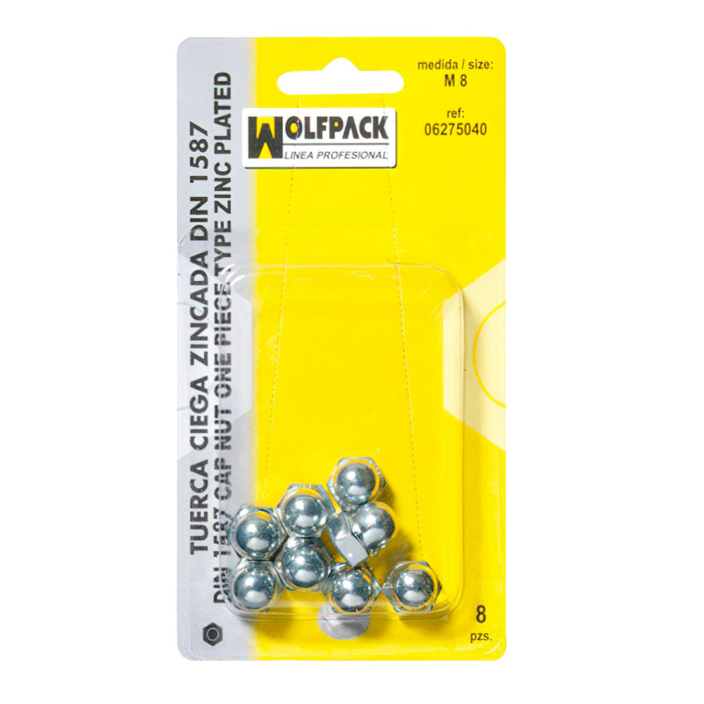 Acorn nut DIN1587 M06 (10 pieces)